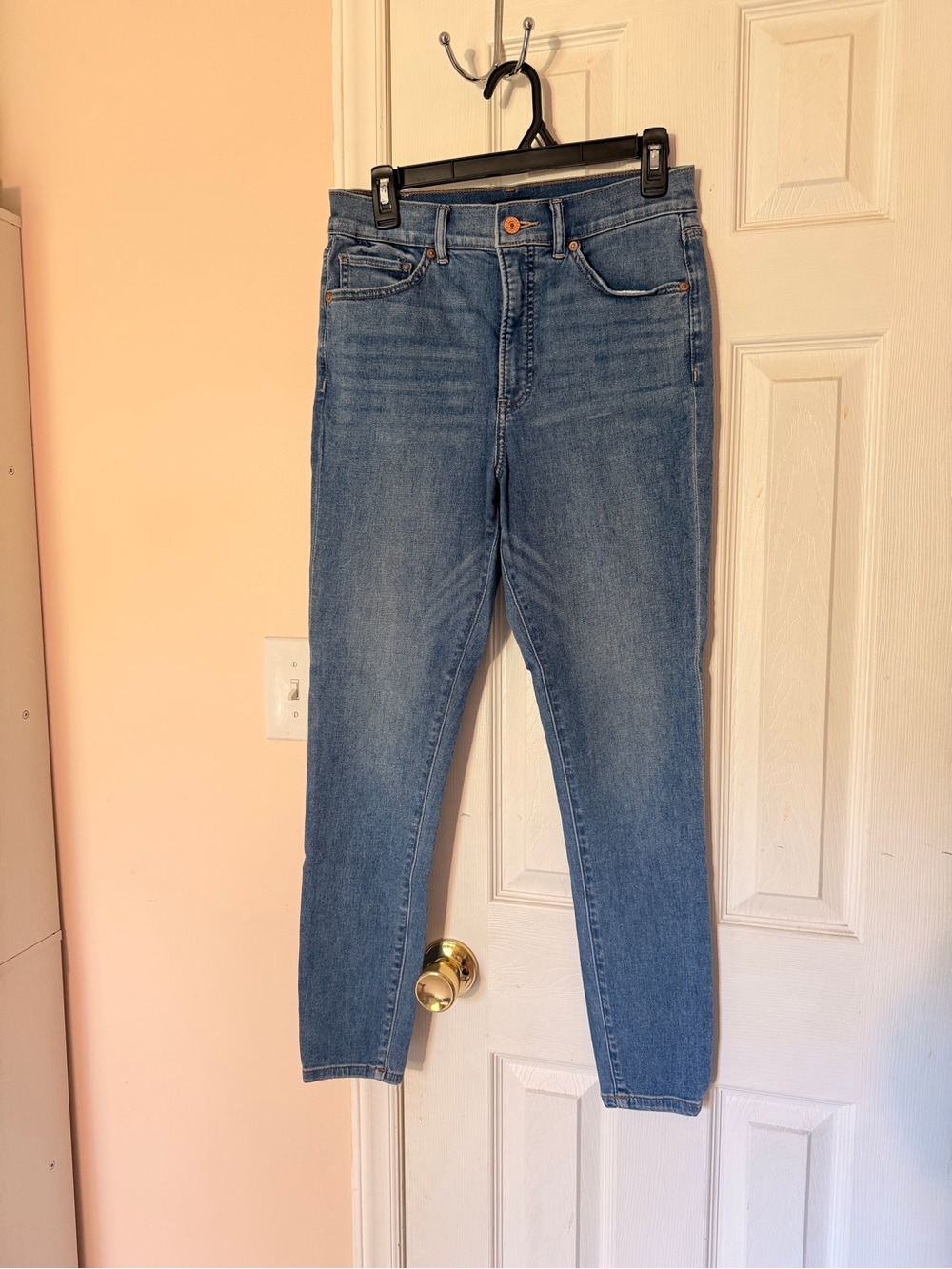 Express High Rise Light Blue Skinny Jeans Size 8